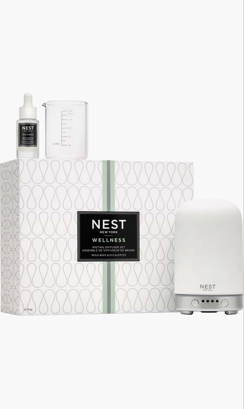 NEST New York Wellness Misting Diffuser Set (Wild Mint & Eucalyptus).